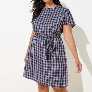 NWT Loft Plus Plaid Dress